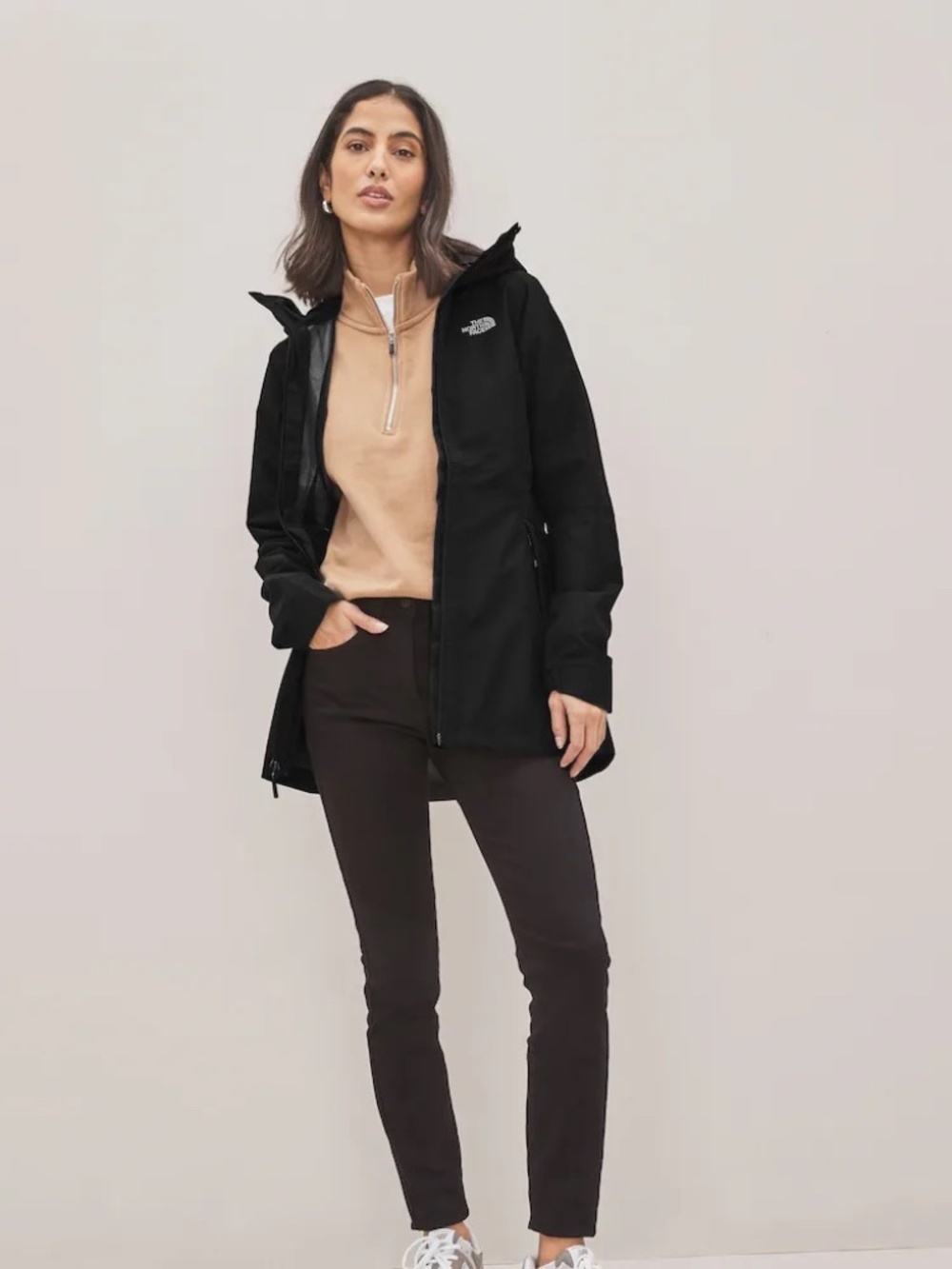 The North Face Women's Black Waterproof Hikesteller Parka Shell Jacket